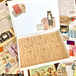 猫好きさんのコラージュBOX【猫の音楽会/ジャズ】コラージュ素材 70数点詰め合わせ 6枚目の画像