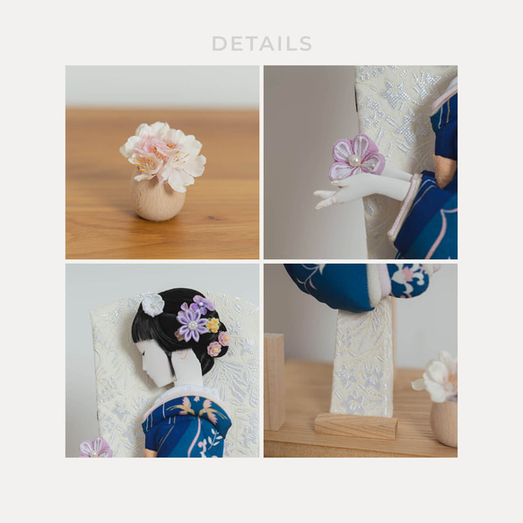 ことのかほり羽子板（0188）みお　ナチュラルケース｜コンパクトな木製羽子板飾り｜おしゃれな正月飾り｜ケース飾り 14枚目の画像