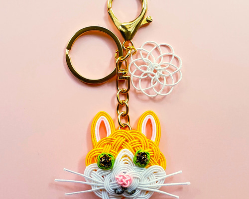 ☆水引・ちりめん細工・つまみ花・和柄・ジャンピング猫・宝来鈴・キーホルダー☆ ☆水引・ちりめん細工・つまみ花・和柄・ジャンピング猫・宝来鈴