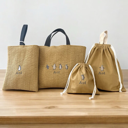 リバティ、パッチワークのレッスンバッグ♡ リバティパッチワークレッスンバッグブルー系 レッスンバッグ