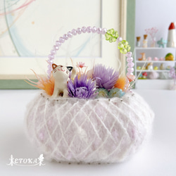 猫（ねこ） フラワー・リース のおすすめ人気通販｜Creema(クリーマ