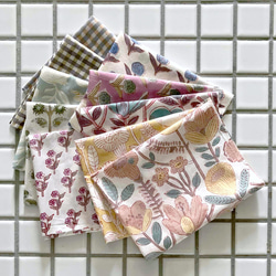 インド ブロックプリント生地 ミニカットクロス10枚セット アゾフリーv.03ファブリックIF0333 1枚目の画像