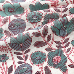 インド ブロックプリント生地 ミニカットクロス10枚セット アゾフリーv.03ファブリックIF0333 6枚目の画像