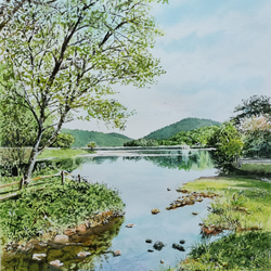 ド*ン様 晩秋の風景画 　水彩画　サイズはF10 mqdefault.jpg