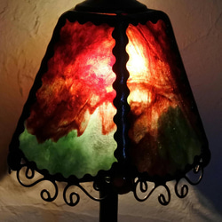 一点物 早い者勝ち! 小振りなテーブルランプ ステンドグラス ランプ 照明 卓上 スタンド ギフト 7枚目の画像