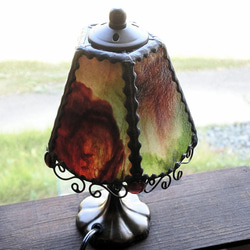 一点物 早い者勝ち! 小振りなテーブルランプ ステンドグラス ランプ 照明 卓上 スタンド ギフト 10枚目の画像