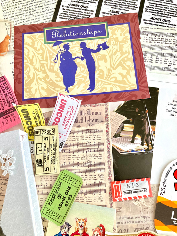 猫好きさんのコラージュBOX 【猫の音楽会/オペラ】コラージュ素材 80数点詰め合わせ 3枚目の画像