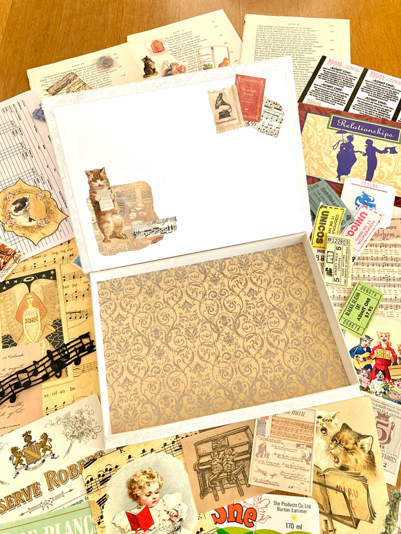 猫好きさんのコラージュBOX 【猫の音楽会/オペラ】コラージュ素材 80数点詰め合わせ 10枚目の画像