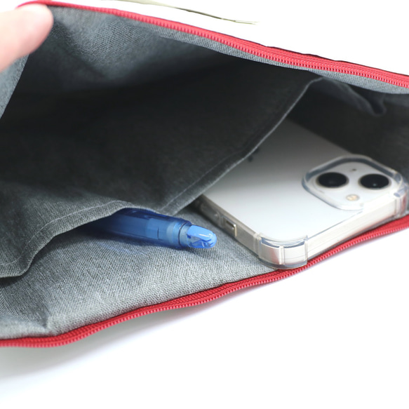 04タイベックサコッシュ ブラウン 4枚目の画像