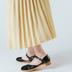 セパレートシューズ 黒チュール XS20cm~LL25.5cm 5枚目の画像