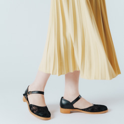 セパレートシューズ 黒チュール XS20cm~LL25.5cm 8枚目の画像