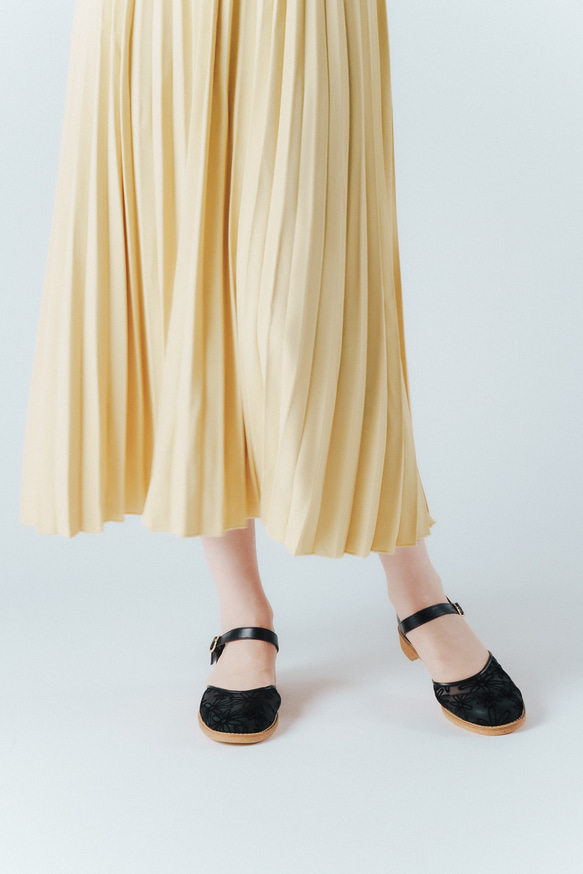 セパレートシューズ 黒チュール XS20cm~LL25.5cm 2枚目の画像