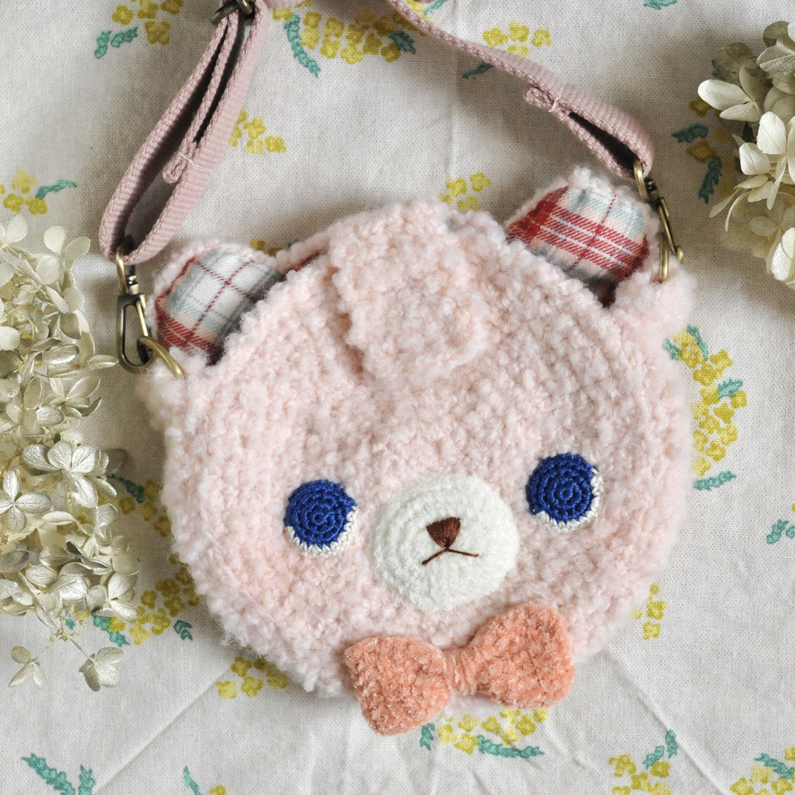 もこもこくまさんポシェット / 秋冬毛