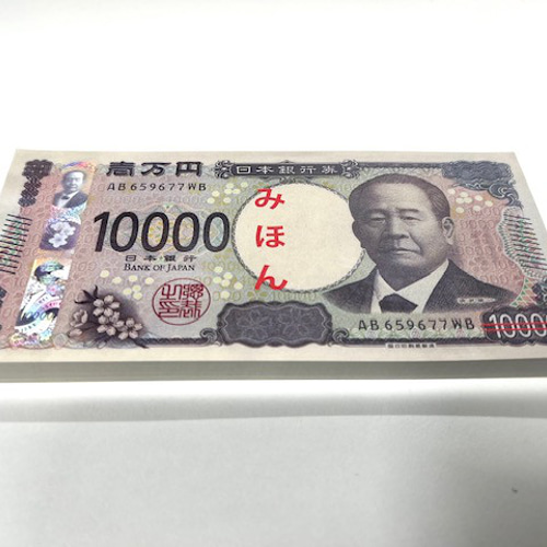 ダミー紙幣100万円札束　100枚すべて印刷　金融機関共通帯封　1束　新品 ダミー紙幣100札束 100枚すべて印刷 金融機関共通帯封 2束 新品