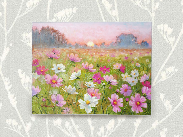 最終価格　真作絵画　リナ・ロッシ フラワーア-ト油彩 肉筆 美術品 薔薇コスモス 最終価格 真作絵画 リナ・ロッシ フラワーア-ト油彩 肉筆 美術品