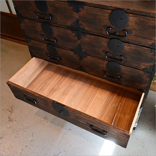 明治大正 和箪笥 リメイク品 1点物 アンティーク チェスト 桐箪笥 5段