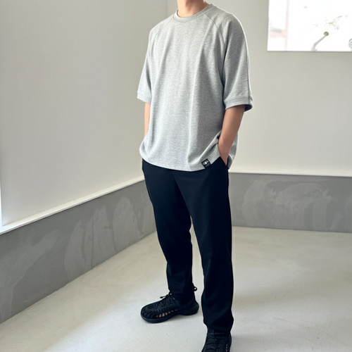ユニセックス】サイドスリット ガゼット付 ラグランスリーブ ビッグ