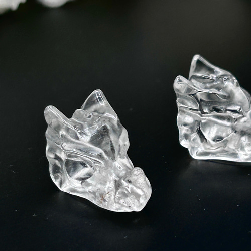 ★特選再入荷★計900g【ドラゴンベッド万能の石水晶浄化開運スペシャル】❤️ 17mm 1個 ヒマラヤ水晶 龍頭（ドラゴンヘッド）手彫り彫刻 天然石 横穴