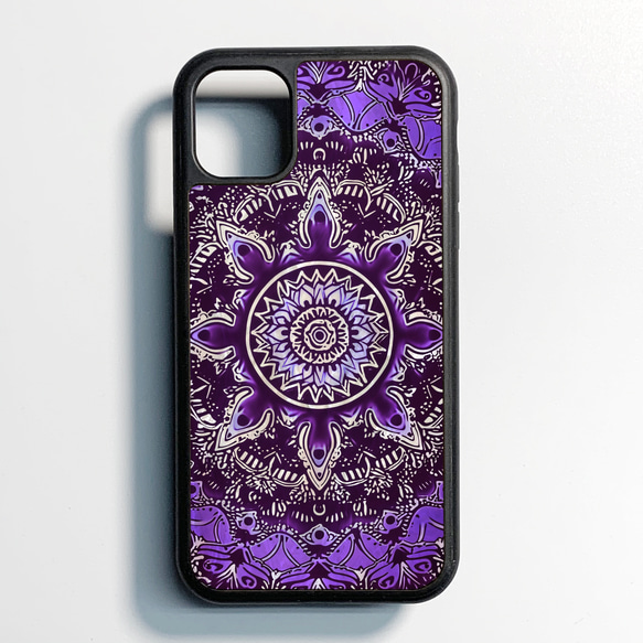 iPhone 17 螺鈿風 曼荼羅 名入れ可 天然貝シェル 全機種対応 ケース