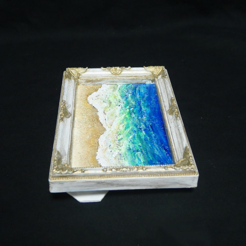 油絵 油彩 油彩画 絵 絵画 キャンバスパネル ミニ絵画【砂浜の海】 油絵 油彩 油彩画 絵 絵画 キャンバスパネル ミニ絵画【砂浜の海