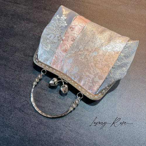 新作！1点限定！上質パッチワーク♡5種上品ゴールド系高級帯地で上品
