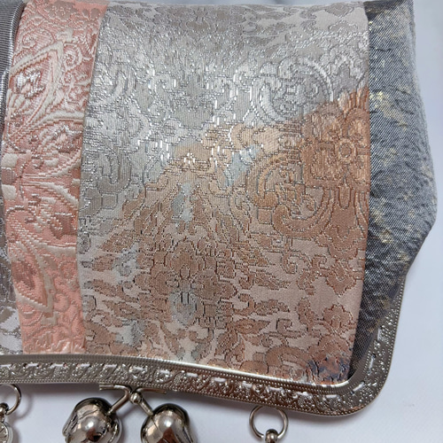 新作！1点限定！上質パッチワーク♡5種上品ゴールド系高級帯地で上品