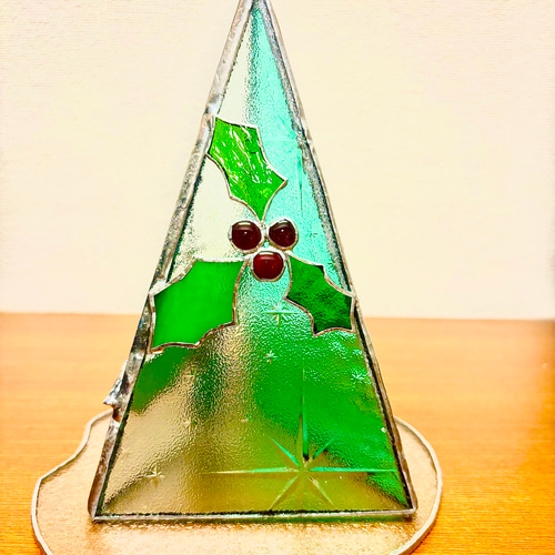 ステンドグラスのクリスマスツリー 昭和ガラス銀河・梨地使用♪ その他