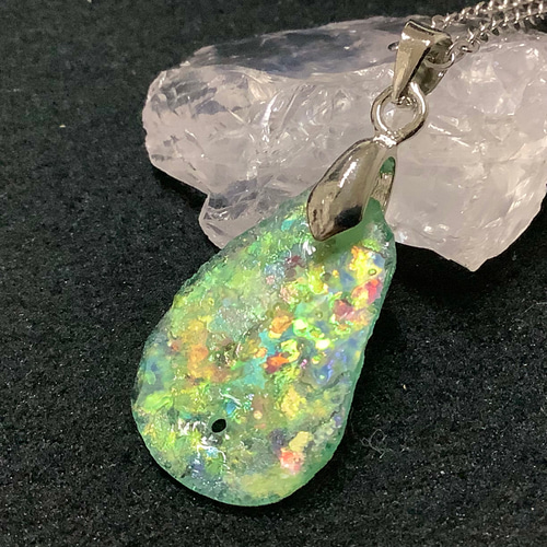 レア☆選べる一点物 古代 ローマンガラス (ローマングラス) ネックレス