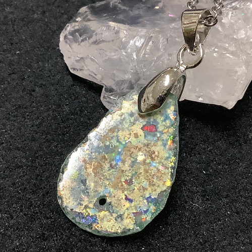 レア☆選べる一点物 古代 ローマンガラス (ローマングラス) ネックレス