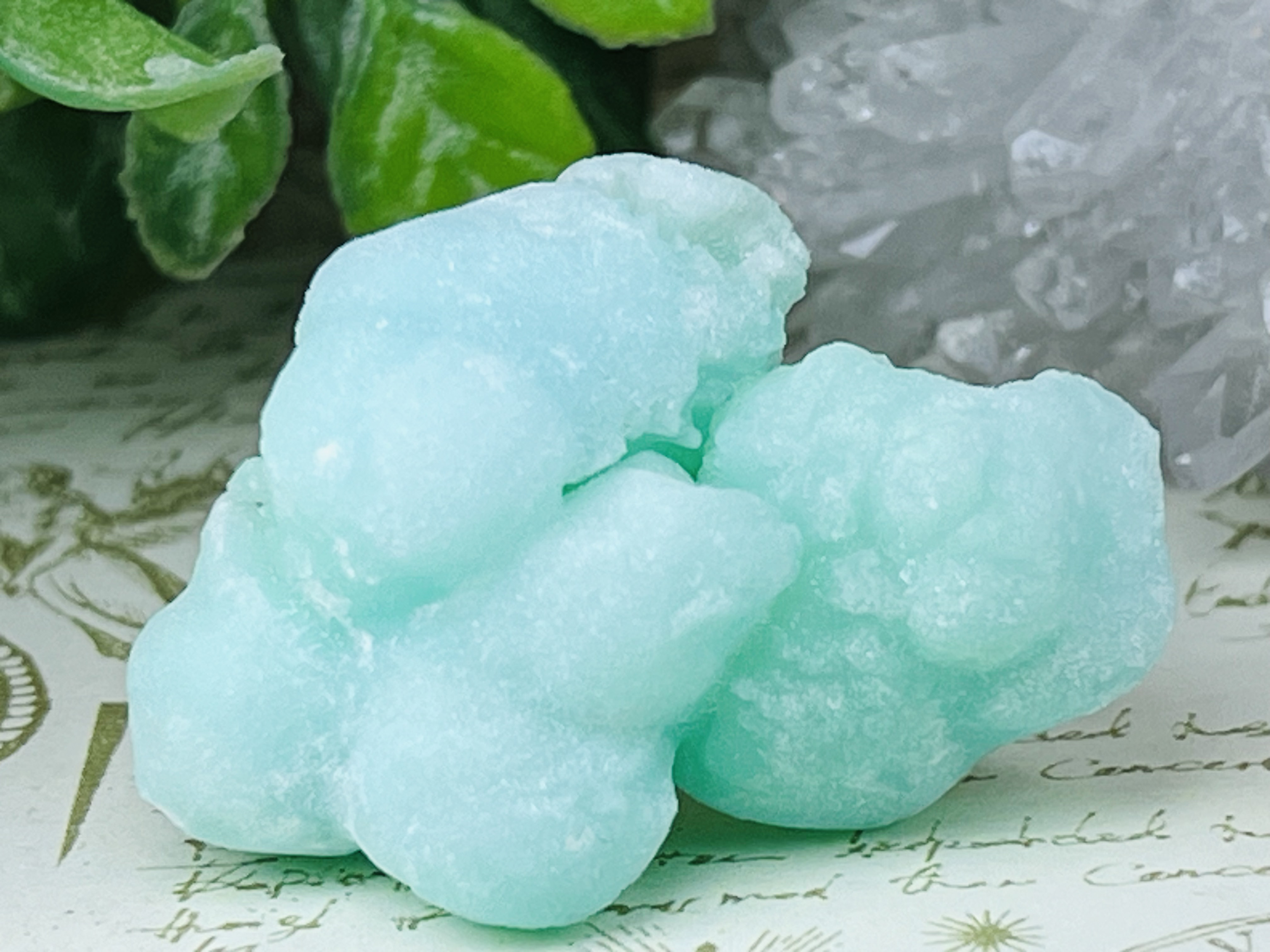 女神の石✨　ベビーブルー　アラゴナイト ラフストーン 原石 霰石