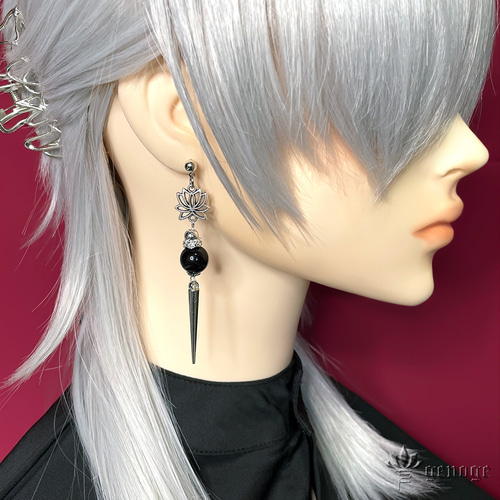 チャイナピアス/イヤリング】タッセルピアス×イヤーカフ｜和風×中華