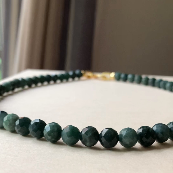 翡翠 天然石 翡翠ネックレス ミャンマー産本翡翠 ネックレス キラキラ