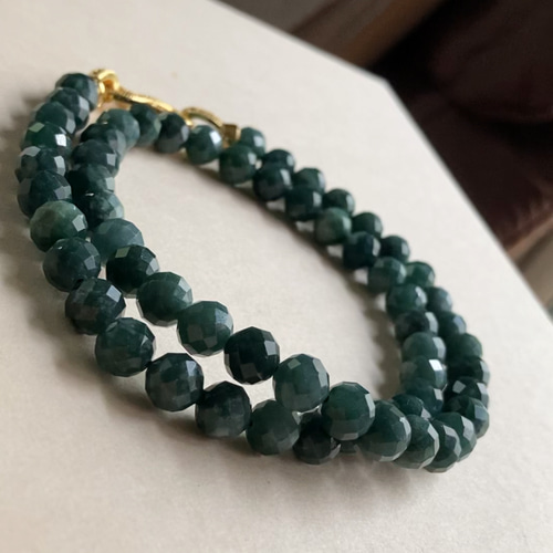 翡翠 天然石 翡翠ネックレス ミャンマー産本翡翠 ネックレス キラキラ