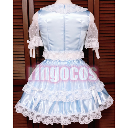 アイドル衣装 ホワイト 水色 1ef6cffcf51af4530999f0cbde7f20