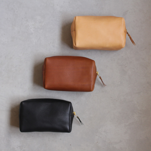 レザースクエアポーチ