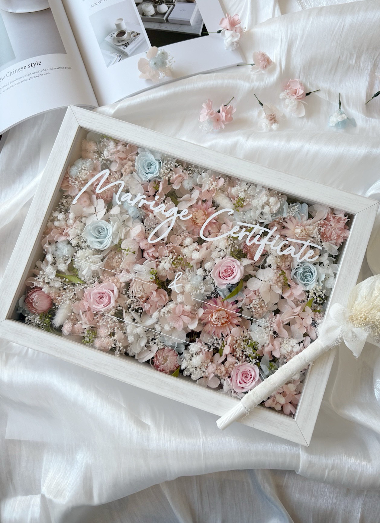 3色選べる｜キレイに仕上がるゲスト参加型結婚証明書30-100名