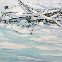 絵画 水彩画 風景画 画題「朝靄」 絵画 yamakasumi56 通販 15516947