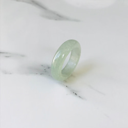 R15-039］ ジェイド JADE ヒスイ 本翡翠 くりぬき リング 天然石