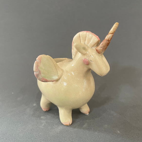 干支の置物③』ペガサス ユニコーン 午年 令和8年 2026 ウマ 馬 来福