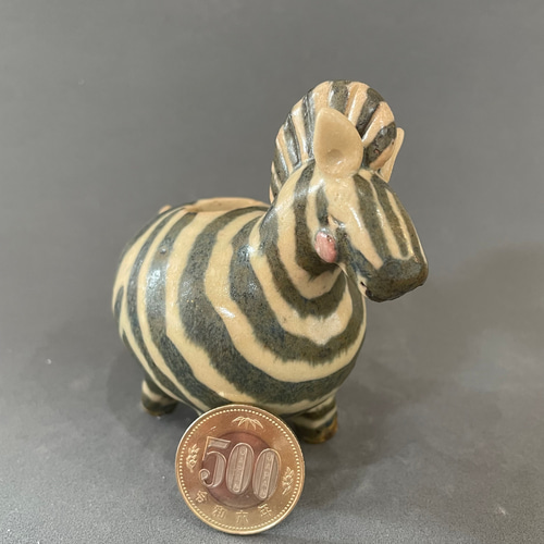 干支の置物④』シマウマ 午年 令和8年 2026 ウマ 馬 来福 玄関飾り