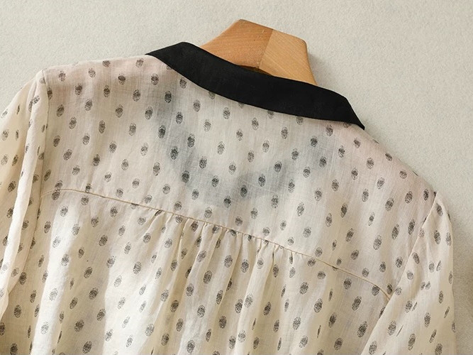 通勤 薄手 大きいサイズ トップス ブラウス きれいめ レディース【受注】