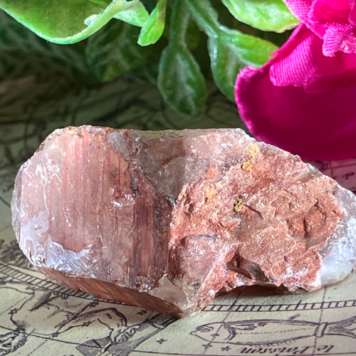 ブラジル ゴイアス州産 レッド レムリアンシードクリスタル 原石 赤