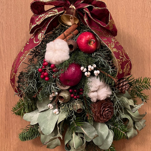 オーダーメイド】クリスマス スワッグ 40cm スワッグ Couronne