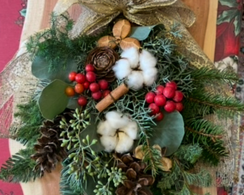 オーダーメイド】クリスマス スワッグ 40cm スワッグ Couronne