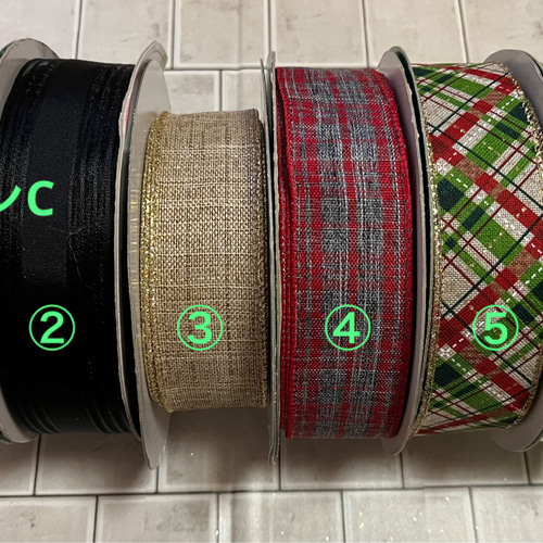 オーダーメイド】クリスマス スワッグ 40cm スワッグ Couronne