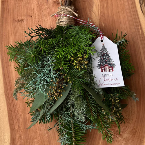 オーダーメイド】クリスマス スワッグ 40cm スワッグ Couronne