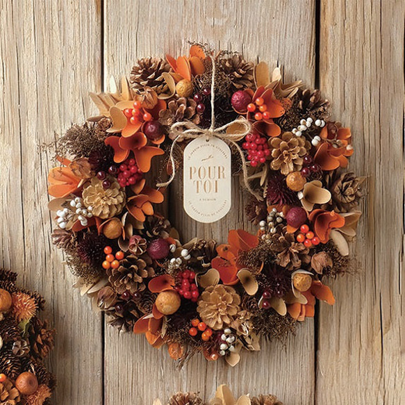 クリスマスリース　ハロウィンリース　ワイン　コットン Amazon.co.jp: T Tooyful ハロウィンリース 直径 50cm ゴースト