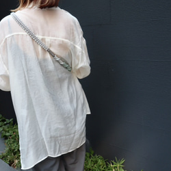 ◼︎スマホショルダーストラップ◼︎《グレイッシュブルー》 パラコードストラップ 11枚目の画像