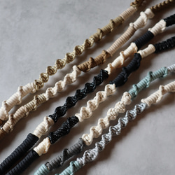 ◼︎スマホショルダーストラップ◼︎《グレイッシュブルー》 パラコードストラップ 17枚目の画像