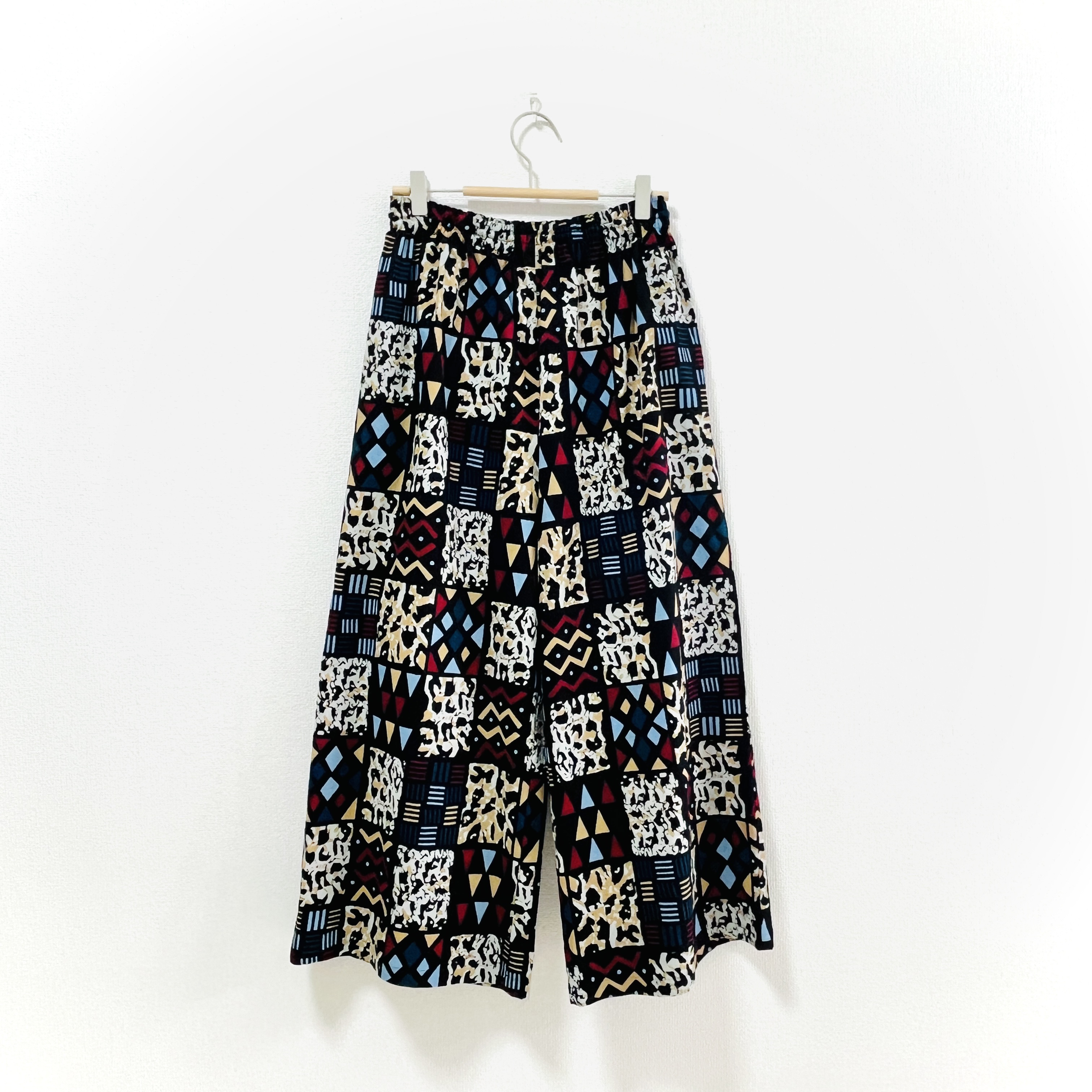 ワイドパンツ／フリーサイズ／アフリカンプリント（wp-17）
